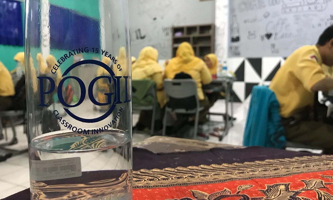 Ryan  Ulrich  of  Lancaster,  PA  –A  classroom  in  Gresik,  East  Java,  Indonesia.  The  water  bottle  keeps  me  hydrated!