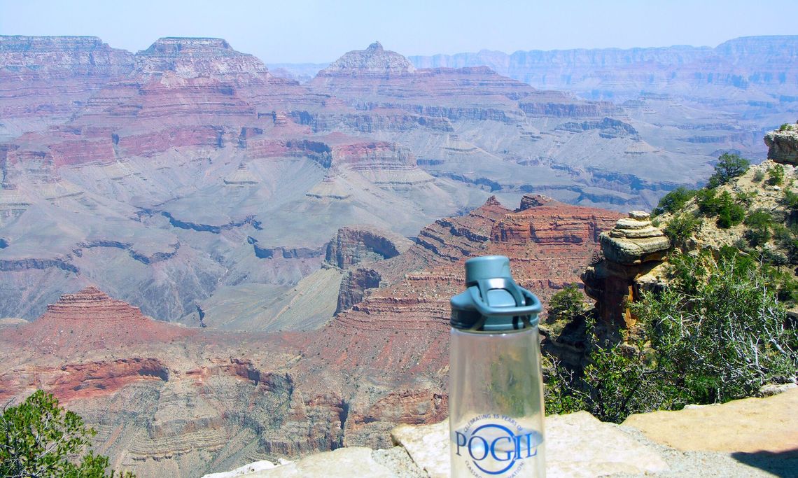 Dan  King  of  Media,  PA  -  Great  trip  to  the  Grand  Canyon.  Definitely  needed  my  water  bottle  in  the  dry  Arizona  heat.